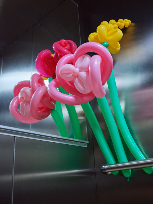 Flowers in lift