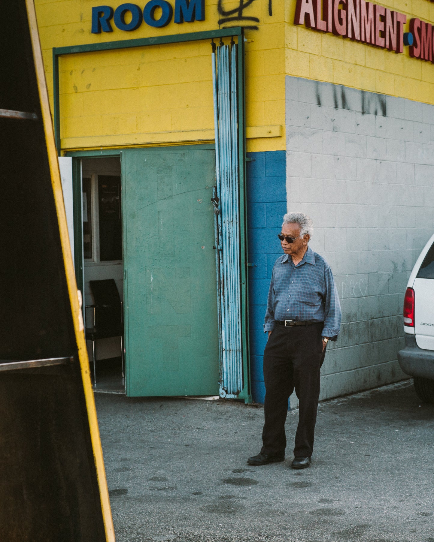 Man at Carwash, Little Armenia