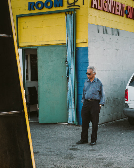 Man at Carwash, Little Armenia