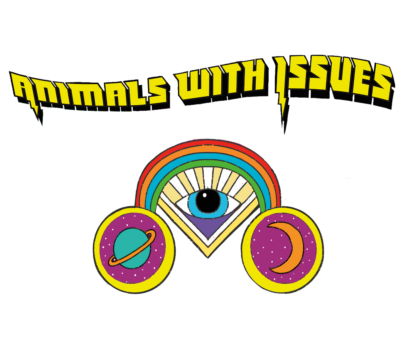 Animals with Issues Wall Sticker